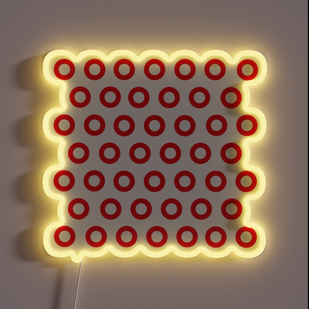 Jon Fishman Phish Drummer Red Circle Print RGB Neon Sign Jon Fishman Phish Drummer Red Circle Print RGB Neon Sign