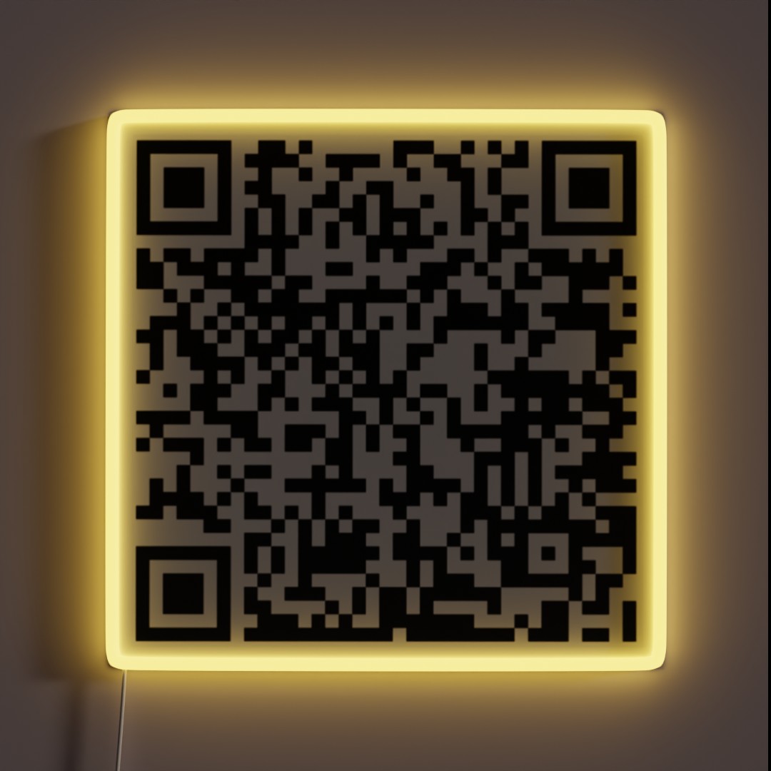 Josh Hutcherson Whistle QR Code RGB Neon Sign Josh Hutcherson Whistle QR Code RGB Neon Sign