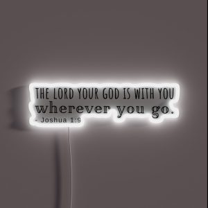 Joshua 1 9 RGB Neon Sign