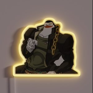 Jotaro Penguin Mashup RGB Neon Sign Jotaro Penguin Mashup RGB Neon Sign