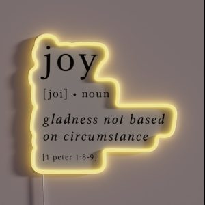 Joy Definition RGB Neon Sign