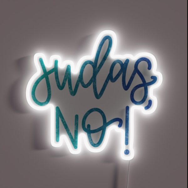 Judas No Vine RGB Neon Sign