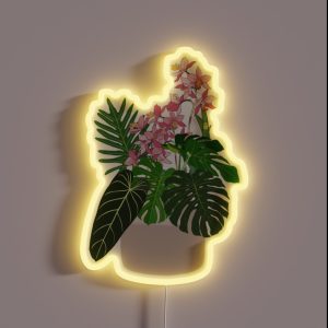 June Bug And Orchids RGB Neon Sign