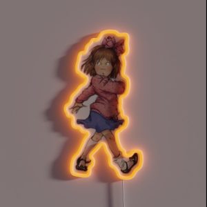 Junie B Jones Running From Adolescence RGB Neon Sign Junie B Jones Running From Adolescence RGB Neon Sign