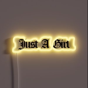 Just A Girl RGB Neon Sign