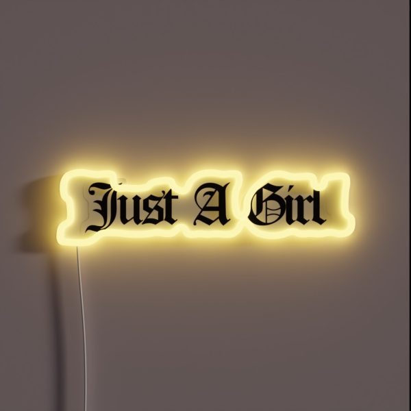 Just A Girl RGB Neon Sign