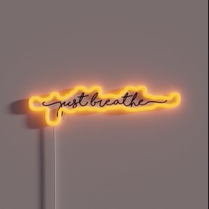 Just Breathe RGB Neon Sign