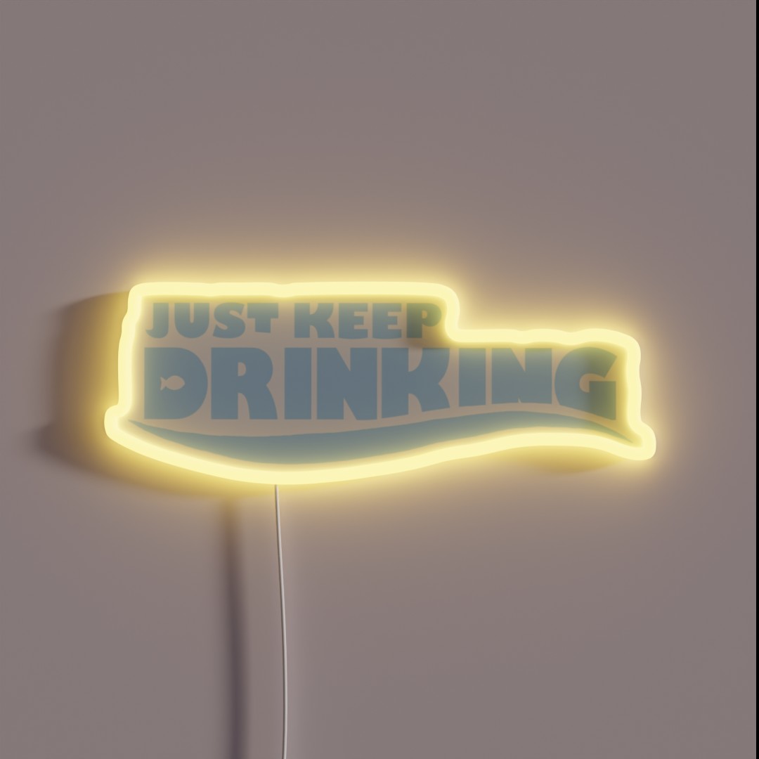 Just Keep Drinking Nemo RGB Neon Sign Just Keep Drinking Nemo RGB Neon Sign