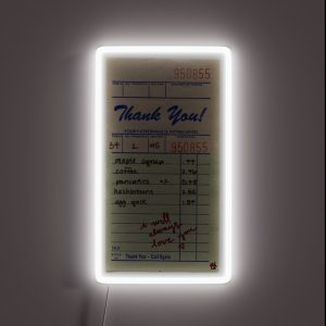 Just Keep Driving Order Slip Harry Styles RGB Neon Sign