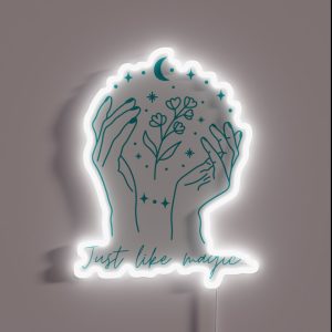 Just Like Magic Ariana Grande Lyrics Green RGB Neon Sign Just Like Magic Ariana Grande Lyrics Green RGB Neon Sign