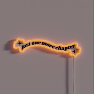 Just One More Chapter Book Aesthetic RGB Neon Sign Just One More Chapter Book Aesthetic RGB Neon Sign