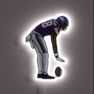 Justin Jefferson Too Small Celebration RGB Neon Sign Justin Jefferson Too Small Celebration RGB Neon Sign
