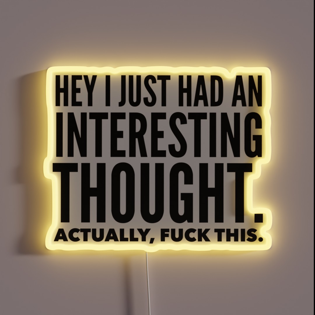 Justins Wise Words RGB Neon Sign Justins Wise Words RGB Neon Sign