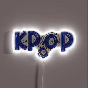 K Pop Music Concept RGB Neon Sign
