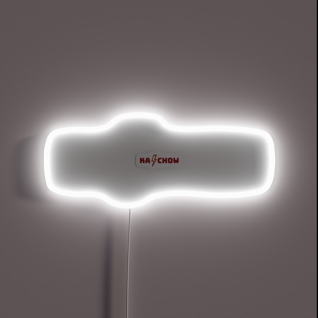 Ka Chow Lightning Mcqueen RGB Neon Sign Ka Chow Lightning Mcqueen RGB Neon Sign