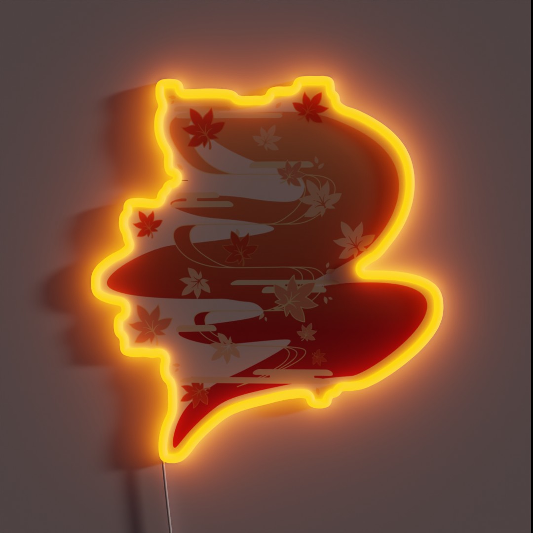 Kaedehara Kazuha Genshin Impacts RGB Neon Sign Kaedehara Kazuha Genshin Impacts RGB Neon Sign