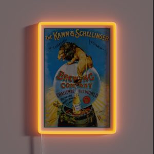 KAMM And SCHELLINGER Pilsner Beer Advetising Print RGB Neon Sign KAMM And SCHELLINGER Pilsner Beer Advetising Print RGB Neon Sign