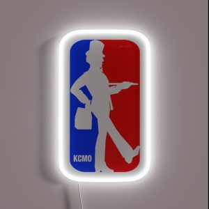 KANSAS CITY BBQ BASKETBALL FUNNY RGB Neon Sign