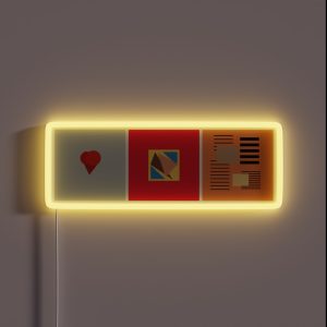 Kanye Abstract Album Art RGB Neon Sign Kanye Abstract Album Art RGB Neon Sign