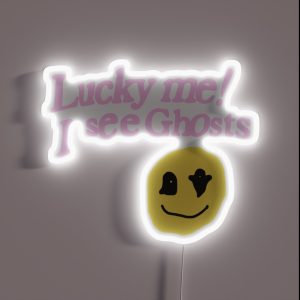Kanye West Lucky Me I See Ghosts RGB Neon Sign