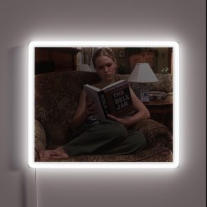 Kat Reading The Bell Jar RGB Neon Sign