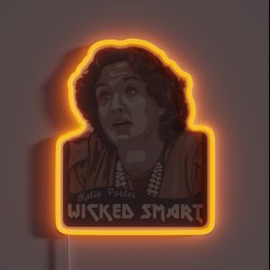 Katie Porter Portrait And Quote RGB Neon Sign