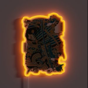 Katsushika Hokusai Kamakuranogongoro Torinoumiyasaburo RGB Neon Sign