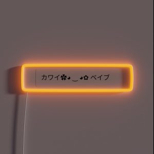 Kawaii Emojis Kaomoji Japanese Emotes RGB Neon Sign