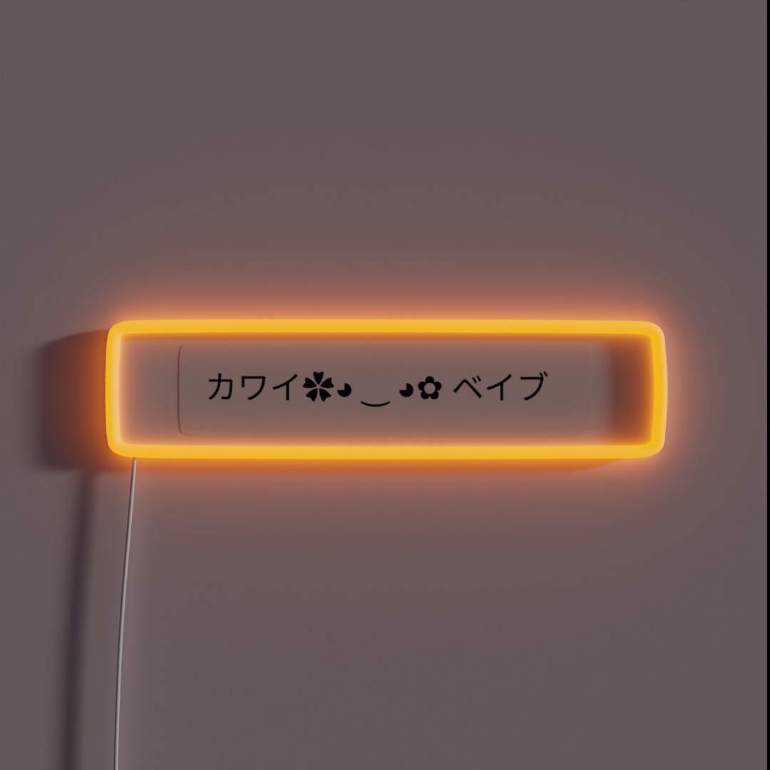 Kawaii Emojis Kaomoji Japanese Emotes RGB Neon Sign Kawaii Emojis Kaomoji Japanese Emotes RGB Neon Sign