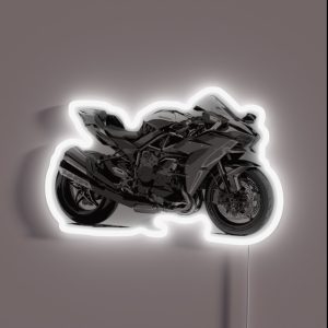 Kawasaki Ninja Graphic Illustration RGB Neon Sign