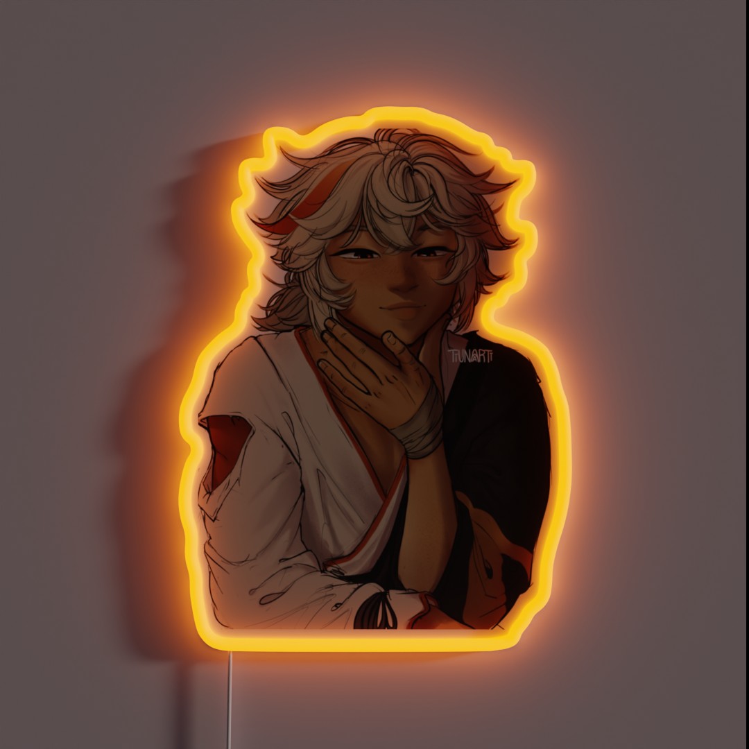 Kazuha Smile RGB Neon Sign Kazuha Smile RGB Neon Sign