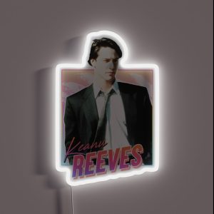 Keanu Reeves 80s Design RGB Neon Sign
