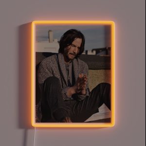Keanu Reeves Actor RGB Neon Sign