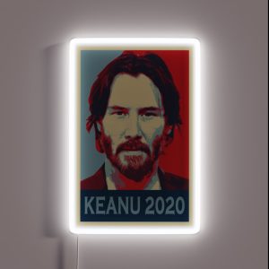 Keanu Reeves For President Halloween Christmas John Wick Classic RGB Neon Sign