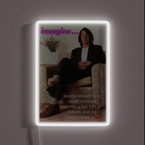 Keanu Reeves Lobotomy RGB Neon Sign