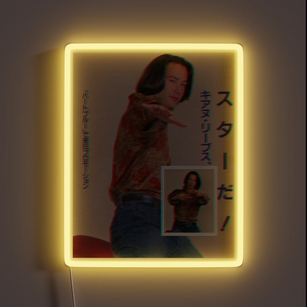 Keanu Reeves RGB Neon Sign Keanu Reeves RGB Neon Sign