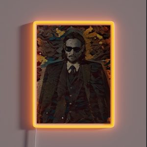 Keanu Reeves RGB Neon Sign