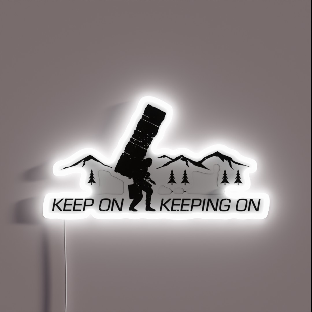 Keep On Keeping On Inverted RGB Neon Sign Keep On Keeping On Inverted RGB Neon Sign