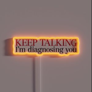 Keep Talking RGB Neon Sign Keep Talking RGB Neon Sign