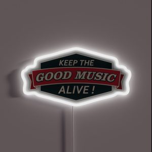 Keep The Good Music Alive Vintage RGB Neon Sign Keep The Good Music Alive Vintage RGB Neon Sign