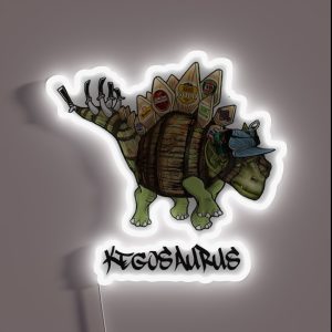 Kegosaurus RGB Neon Sign
