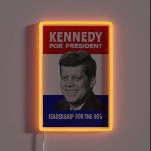 Kennedy For President Leadership For The 60 S RGB Neon Sign