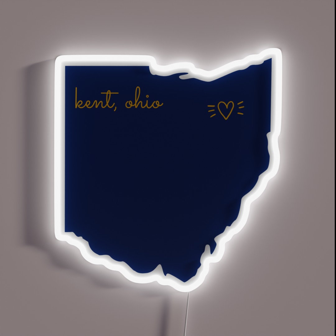 Kent Ohio RGB Neon Sign Kent Ohio RGB Neon Sign