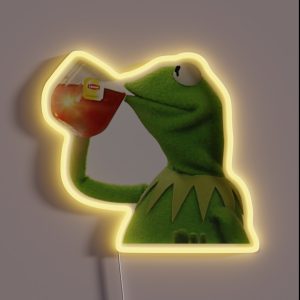 Kermit Drinking Tea But That S None Of My Business RGB Neon Sign