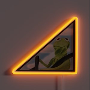 Kermit Driving Car RGB Neon Sign