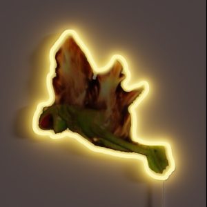 Kermit On Fire RGB Neon Sign