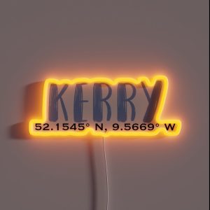 Kerry Coordinates RGB Neon Sign