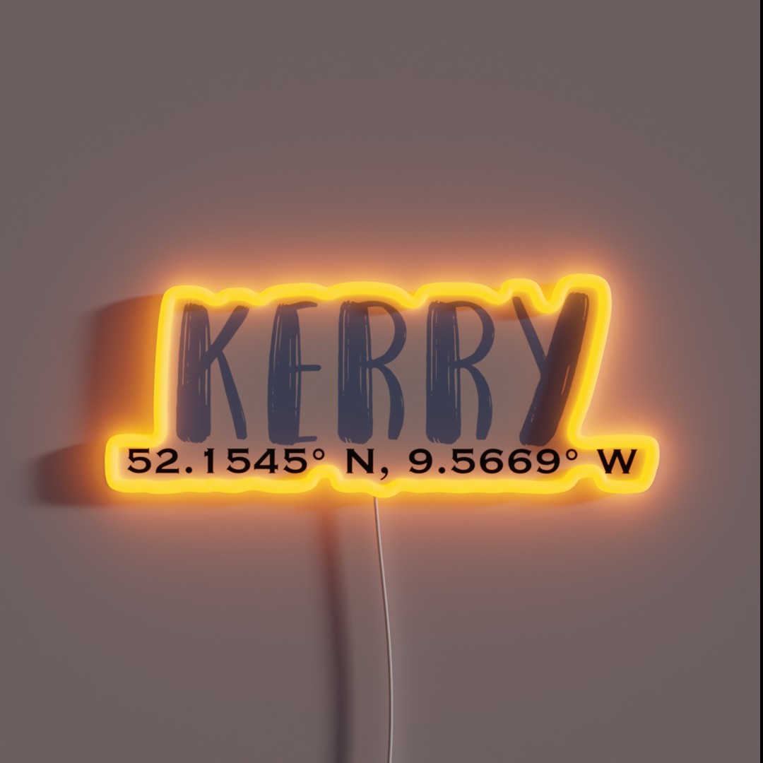 Kerry Coordinates RGB Neon Sign Kerry Coordinates RGB Neon Sign