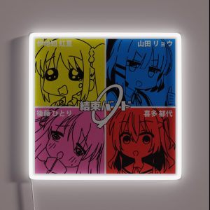 Kessoku Band With Funny Expressions RGB Neon Sign