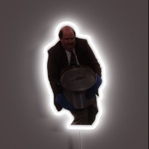 Kevin Spills His Chili The Office RGB Neon Sign Kevin Spills His Chili The Office RGB Neon Sign